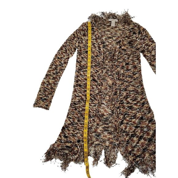 C.l.o.t.h.e.s Women's Fringe multi-colored Cardigan Sz S - Picture 2 of 9